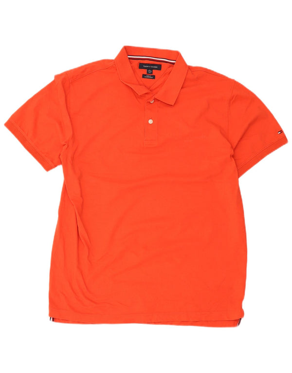 Tricou polo Tommy Hilfiger pentru bărbați, XL, portocaliu, bumbac