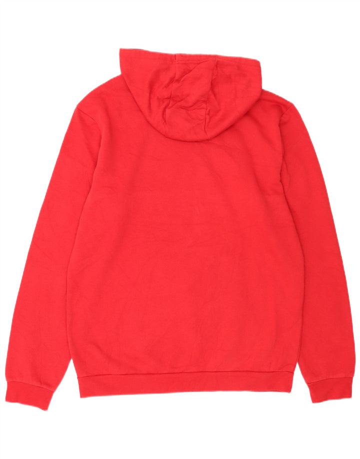 Pulover Adidas pentru bărbați, bumbac roșu mediu