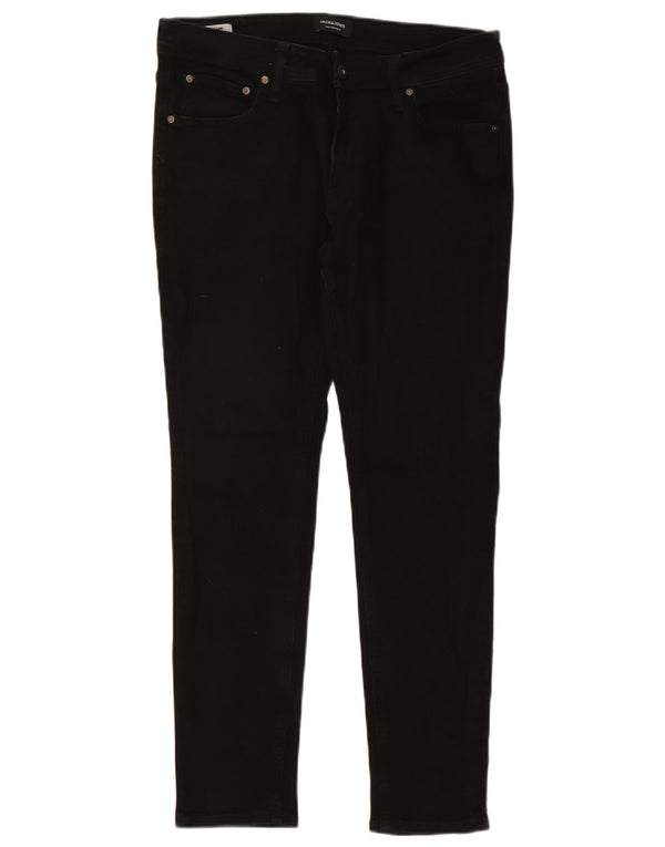 JACK & JONES Blugi pentru bărbați Liam Skinny W34 L30 Negri