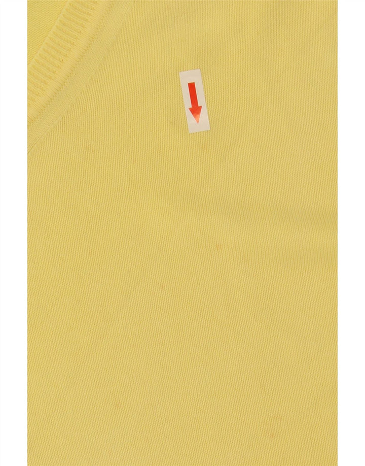 Pulover pentru bărbați Zara, cu decolteu în V, XL, galben
