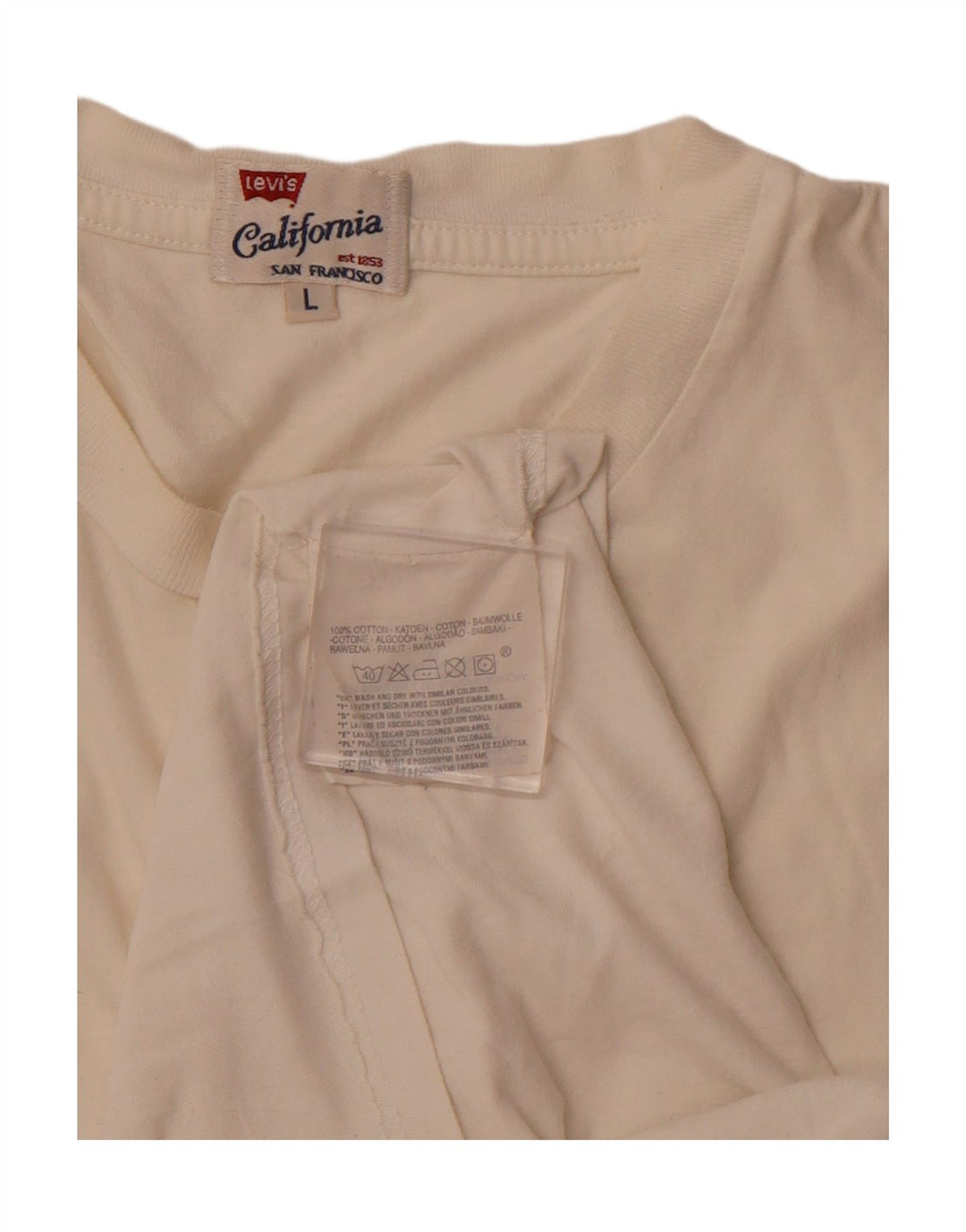 Tricou pentru femei Levi's Top UK 16 Large White Bumbac