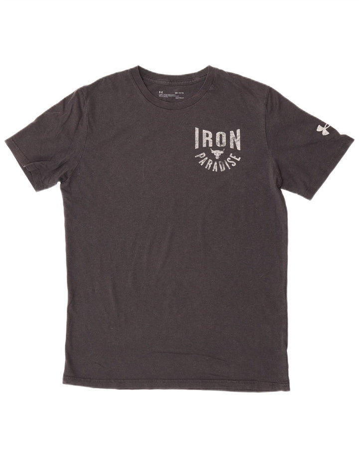 Tricou grafic pentru bărbați Under Armour Top Mediu Negru