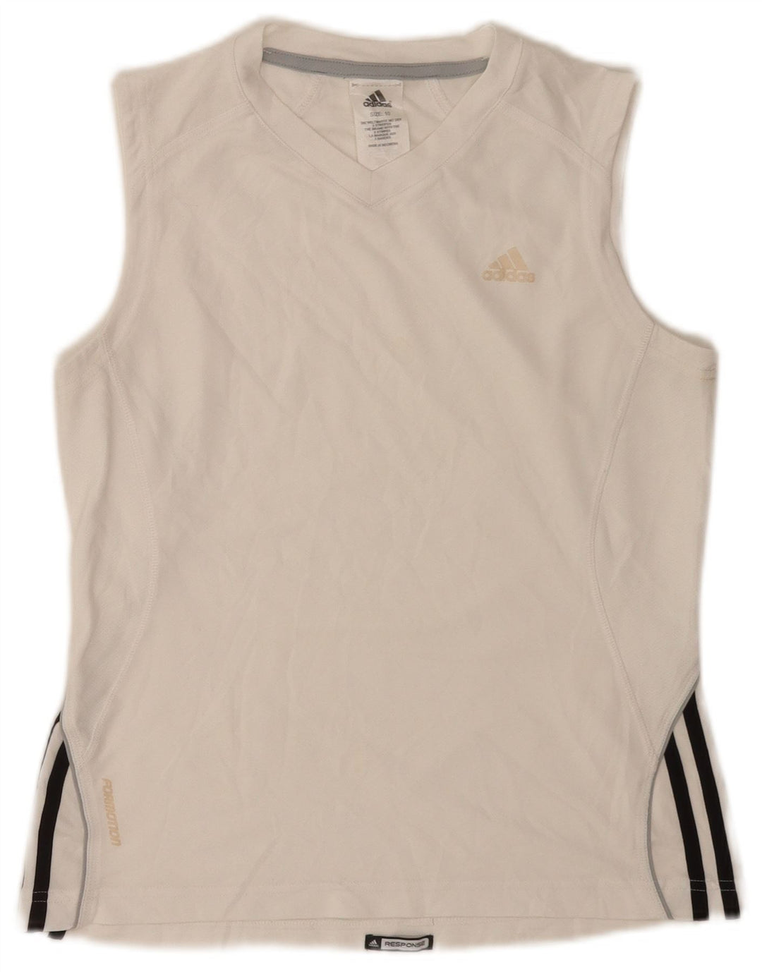 Vestă pentru femei Adidas UK 10 Poliester alb mic