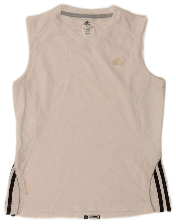 Vestă pentru femei Adidas UK 10 Poliester alb mic