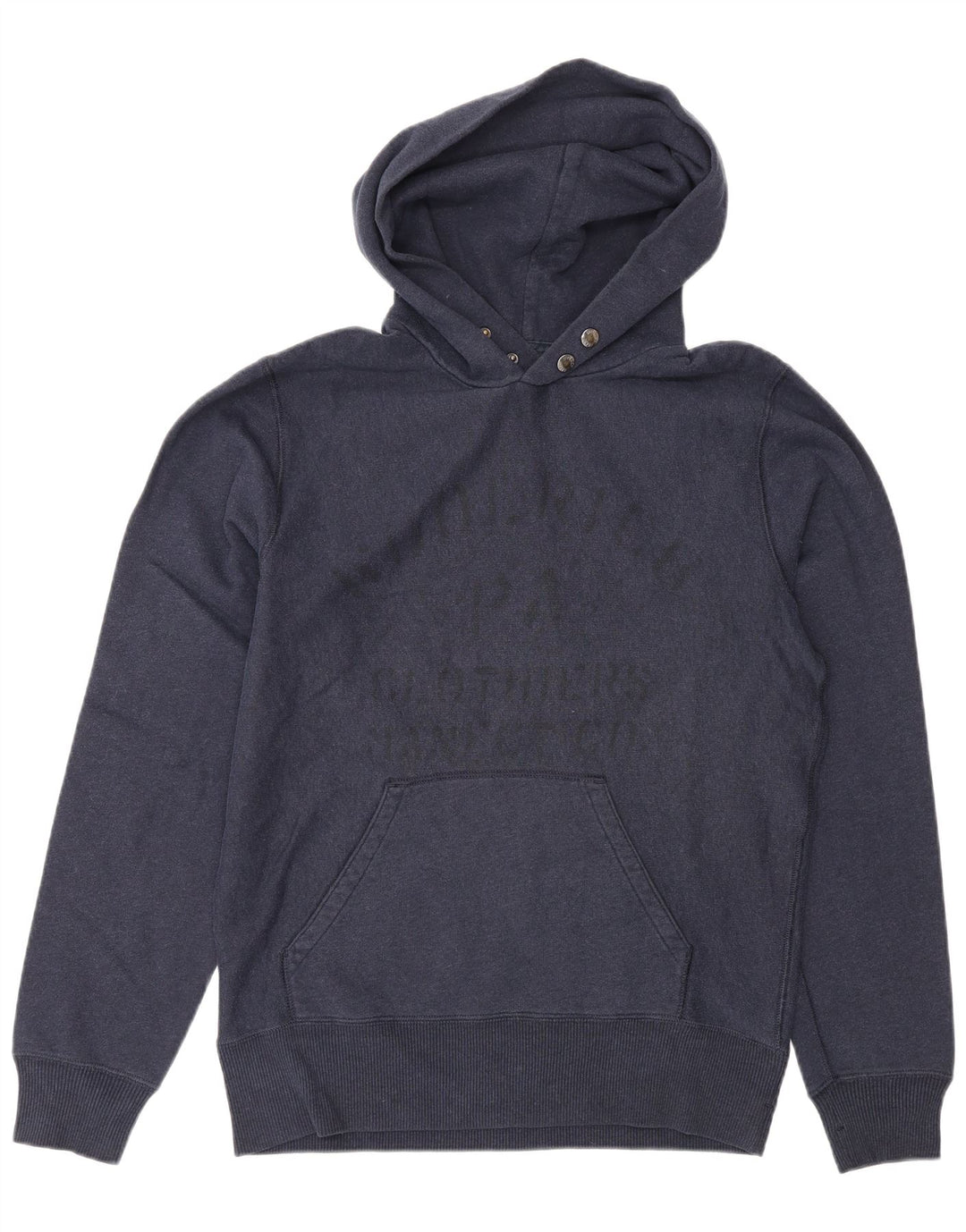 Pulover cu glugă grafic Woolrich pentru bărbați, mediu bleumarin