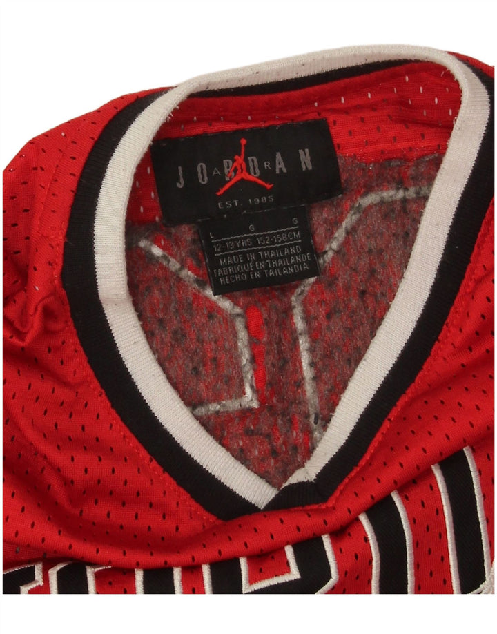 Tricou grafic Jordan pentru băieți Top 12-13 ani mare roșu