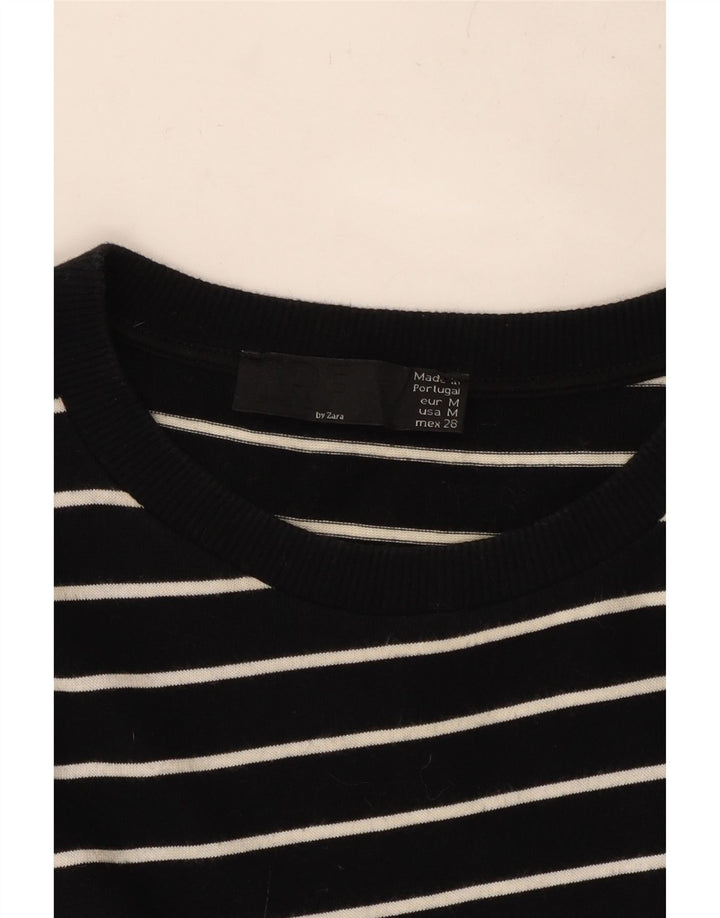 Rochie asimetrică ZARA pentru femei cu mâneci 3/4 UK 14 Medium Black Dunge