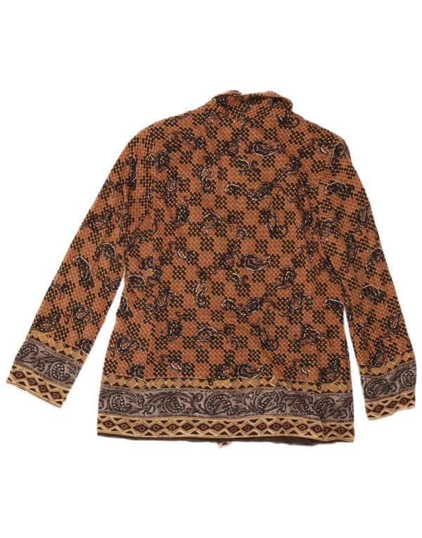 LUISA SPAGNOLI Jachetă pentru femei cu 2 nasturi IT 48 XL Maro Paisley