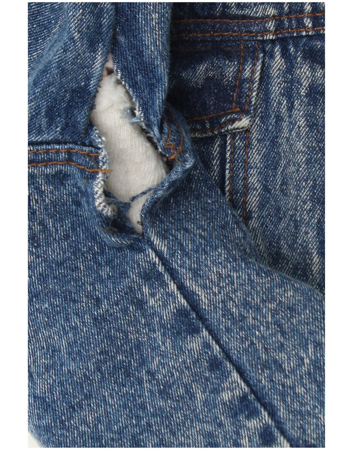 Jachetă de blugi Sherpa Vintage pentru bărbați IT 48, bumbac albastru mediu