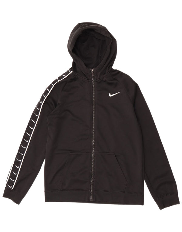 Pulover Nike Graphic Zip Hoodie pentru băieți 13-14 ani XL Negru Poliester Sport
