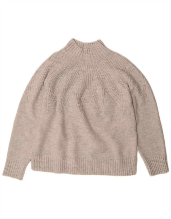Pulover cu gât țestoasă pentru femei Marks & Spencer UK 16, mare, alb