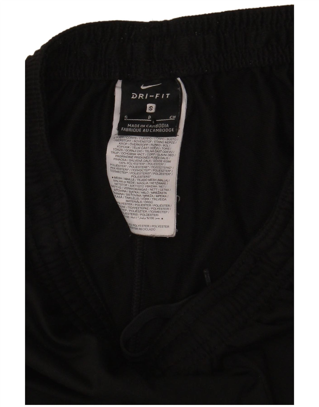 Pantaloni de trening Nike pentru bărbați, poliester negru mic