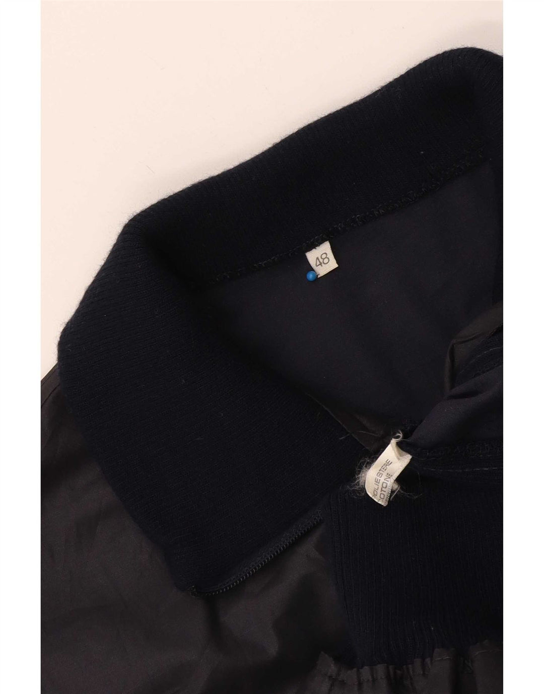 Jachetă Bomber Vintage pentru femei IT 48 XL Bleumarin Poliester color bloc