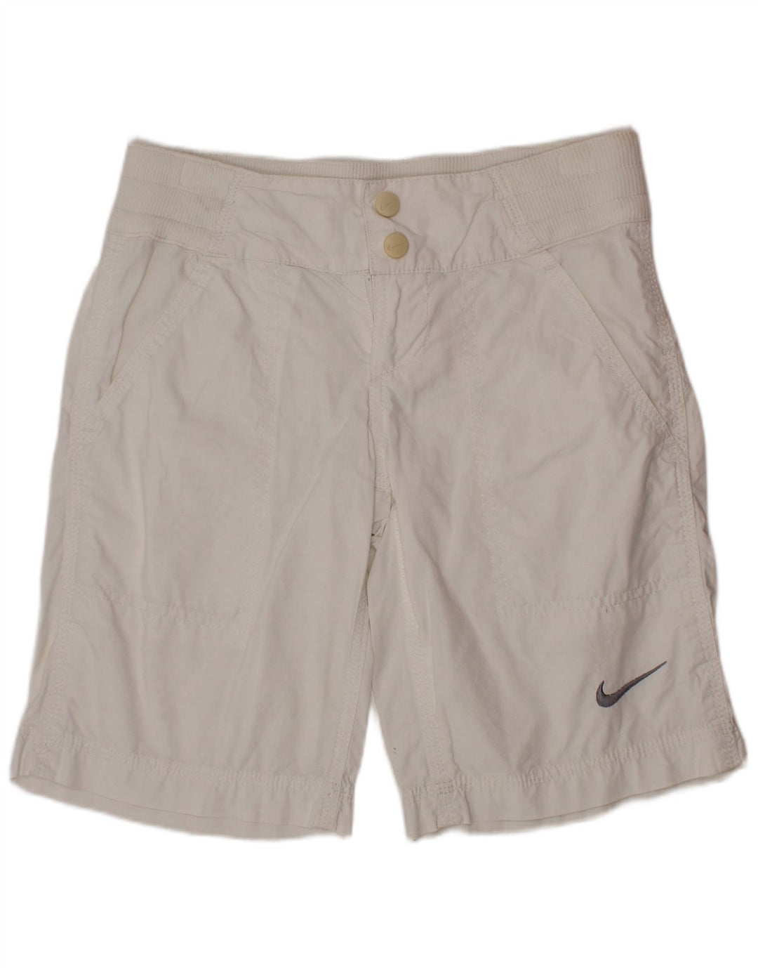 Pantaloni scurti chino pentru băieți NIKE 8-9 ani mici W26 bumbac alb