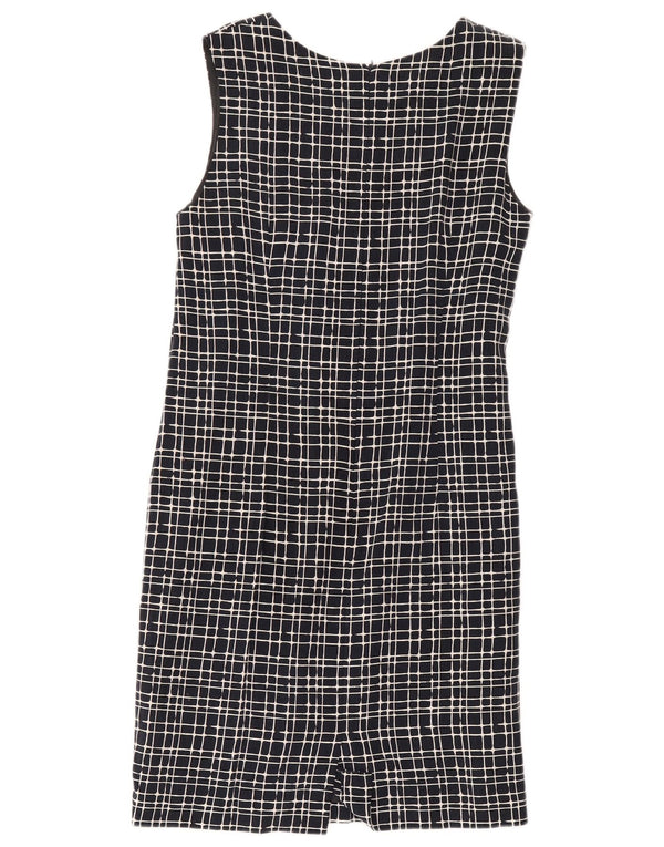 Rochie pentru femei Libra fără mâneci, UK 14, bumbac cu carouri, albastru bleumarin mediu