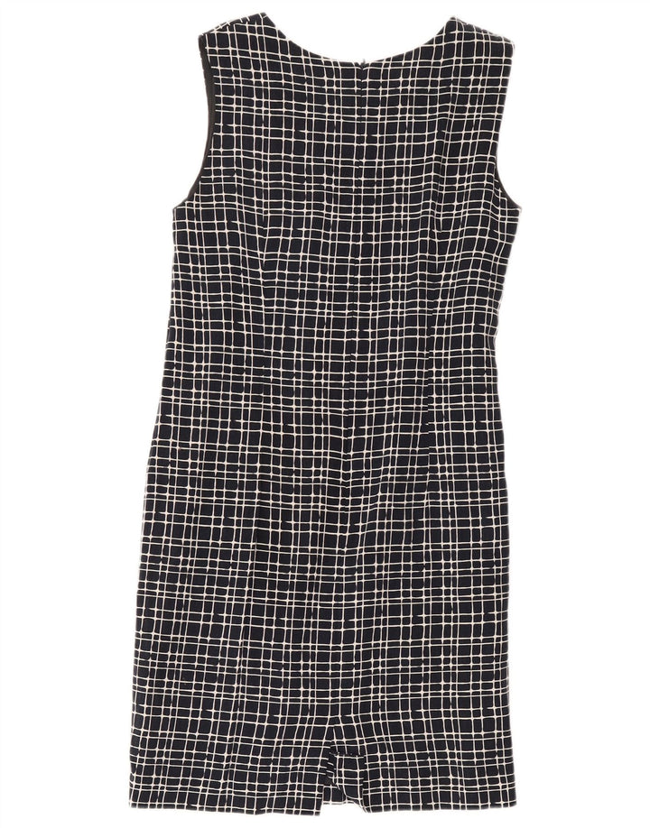Rochie pentru femei Libra fără mâneci, UK 14, bumbac cu carouri, albastru bleumarin mediu