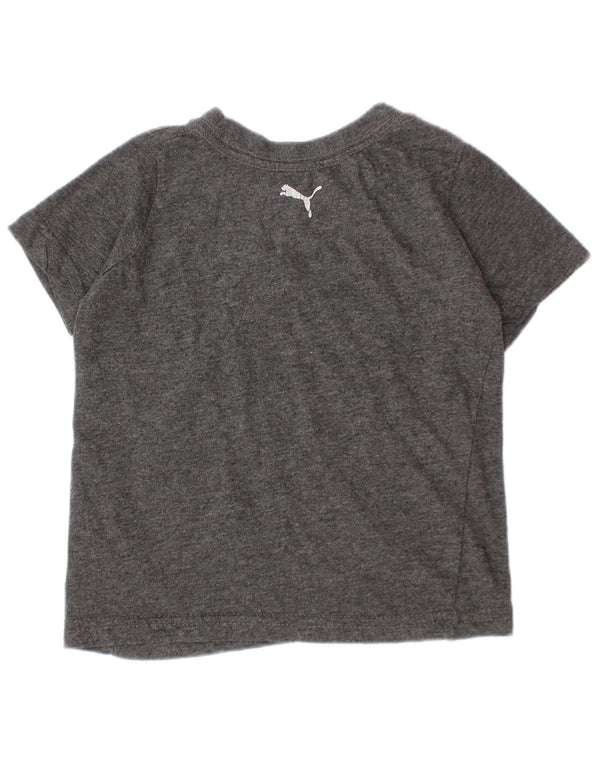 Tricou grafic Puma Baby Boys Top 18-24 luni Bumbac gri