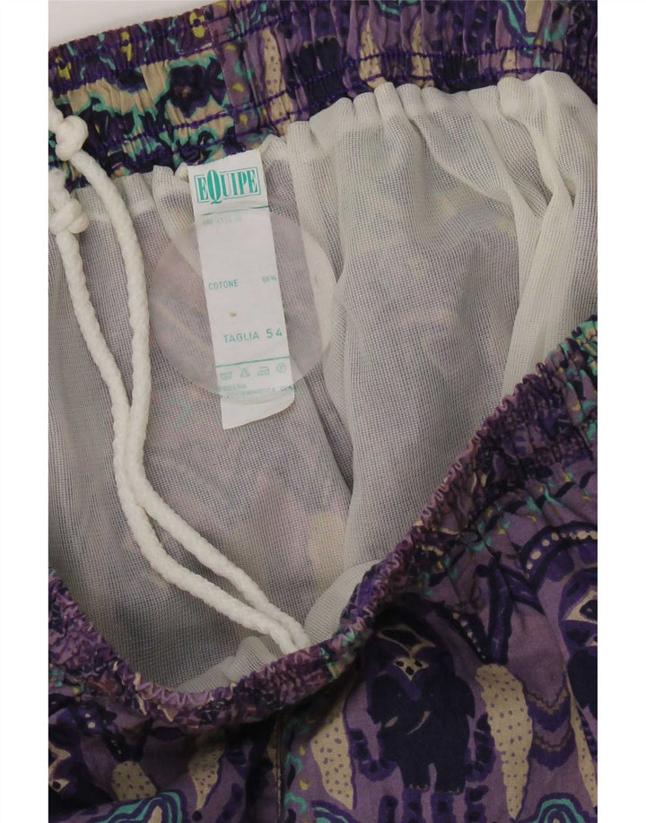 Pantaloni scurți de înot pentru femei Equipe UK 14, mari, mov, mov, patchwork