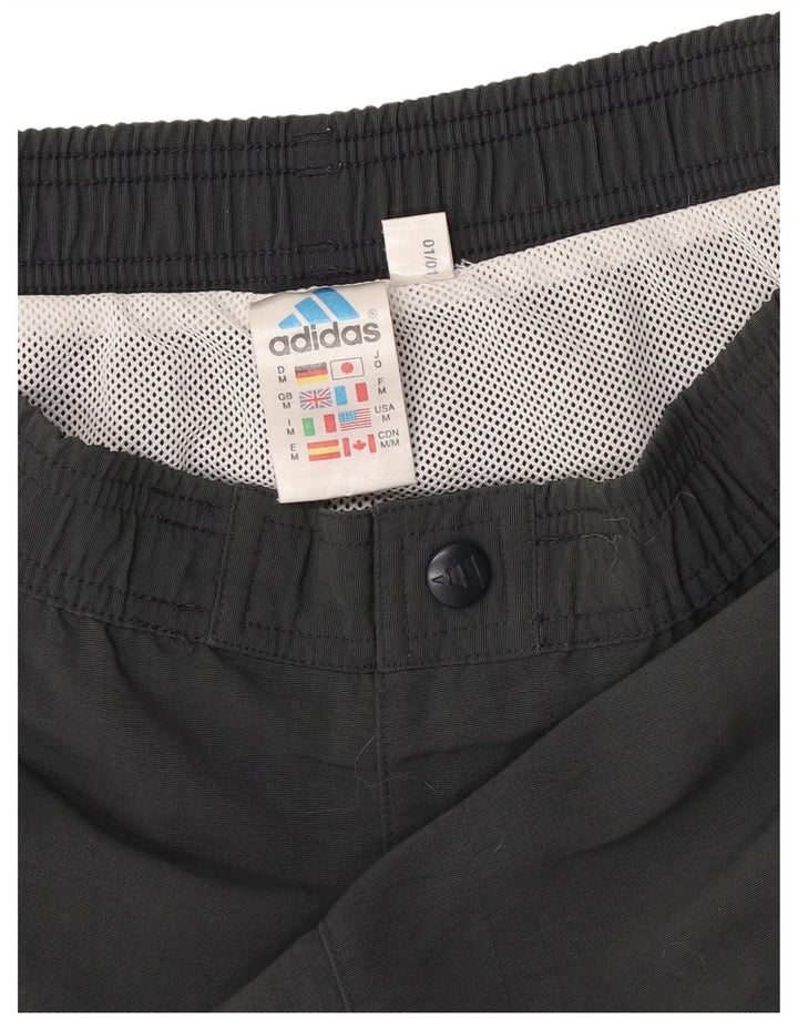 Pantaloni scurți de înot Adidas pentru bărbați, gri mediu, poliester color bloc