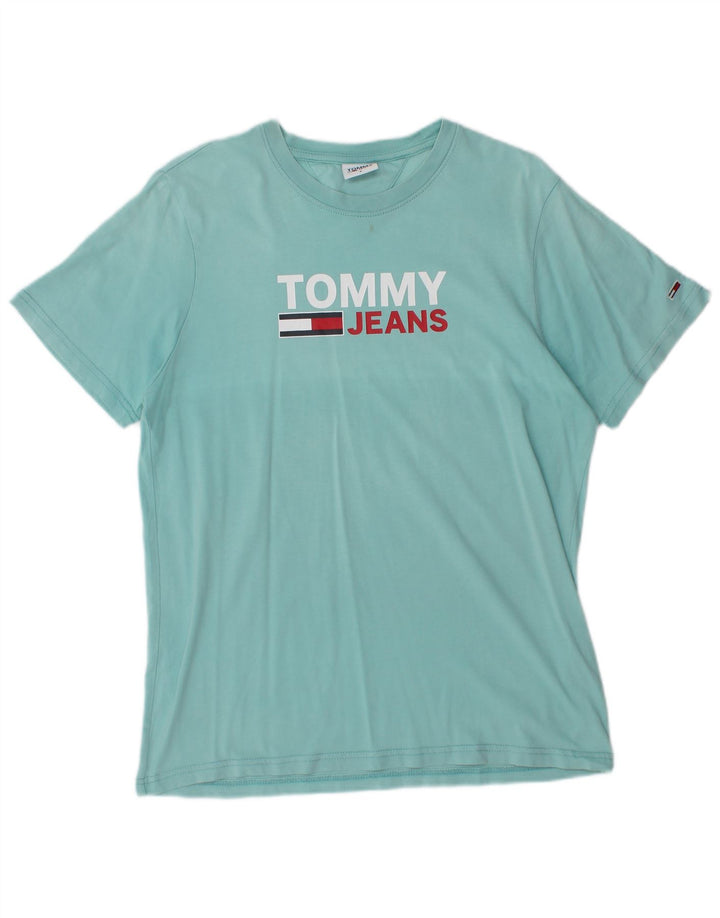Tricou grafic Tommy Hilfiger pentru bărbați Top mic, albastru, bumbac