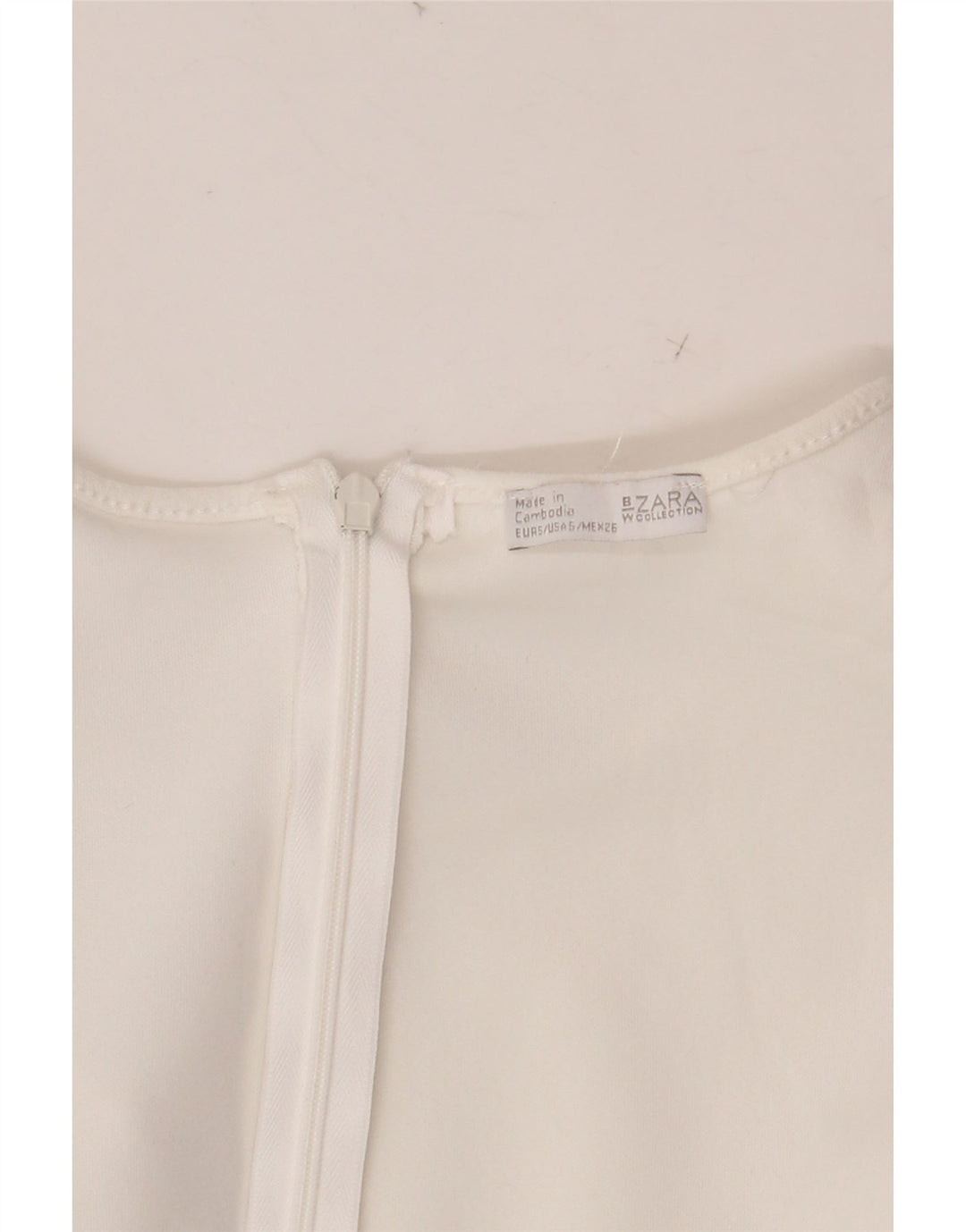Costum pentru femei ZARA cu mânecă scurtă UK 8 Small W28 White