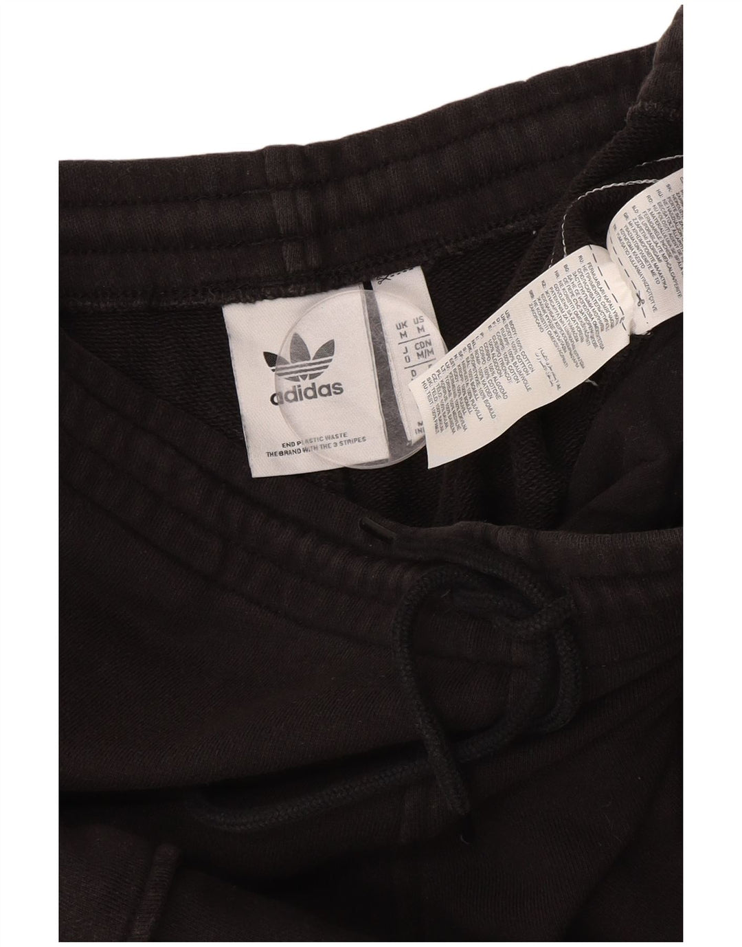 Pantaloni scurți sport grafic Adidas pentru bărbați, bumbac mediu, negru