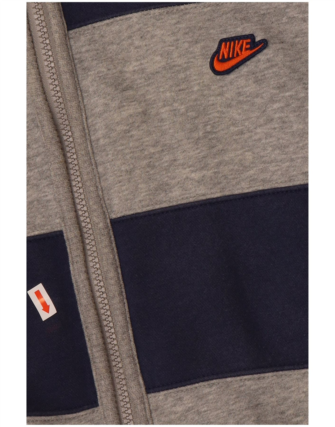 Pulover NIKE Graphic Zip pentru bărbați, Marea Britanie 36/38, cu dungi mici, bleumarin