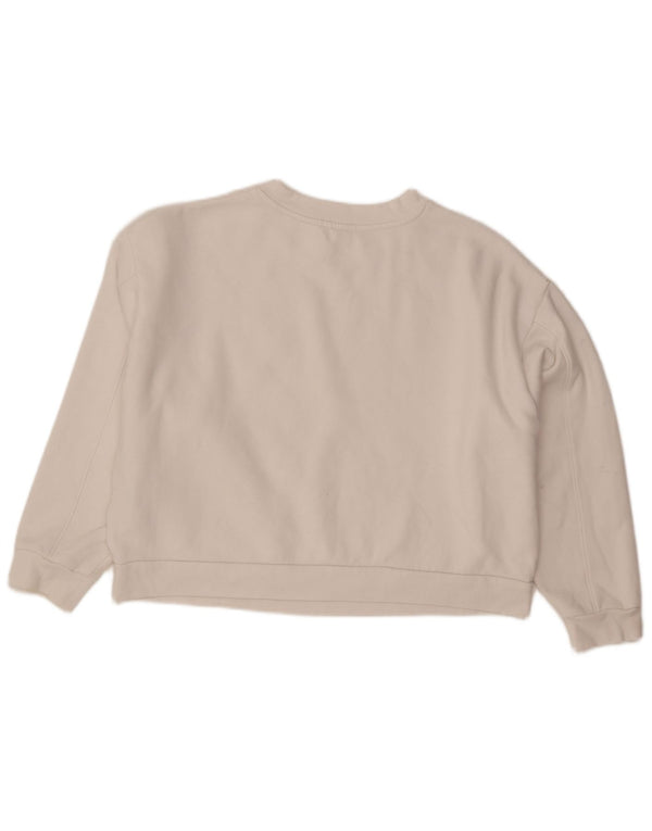 Pulover oversize Crop Graphic Levi's pentru femei UK 14 Large White