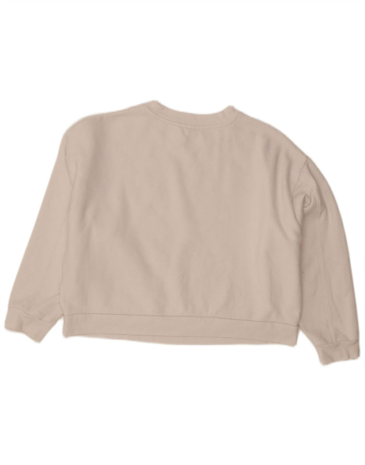 Pulover oversize Crop Graphic Levi's pentru femei UK 14 Large White