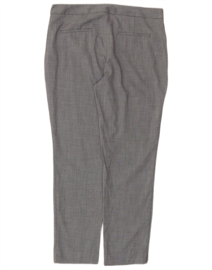 Pantaloni de costum slim pentru femei Zara EU 40 Mediu L30 L27 Poliester chevron gri