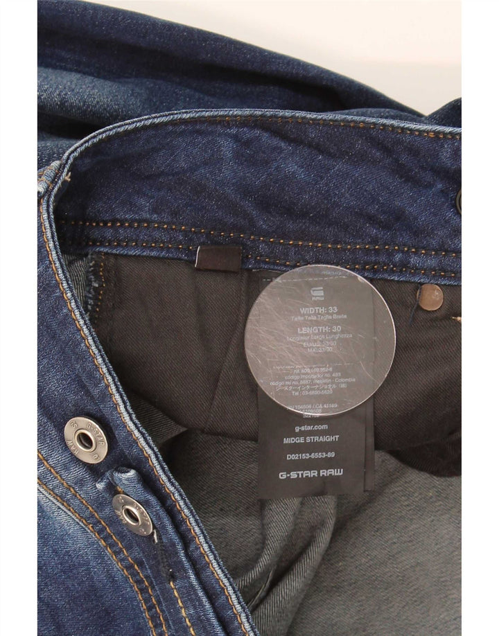 Blugi G-Star Midge Slim pentru femei W33 L30 Bumbac bleumarin