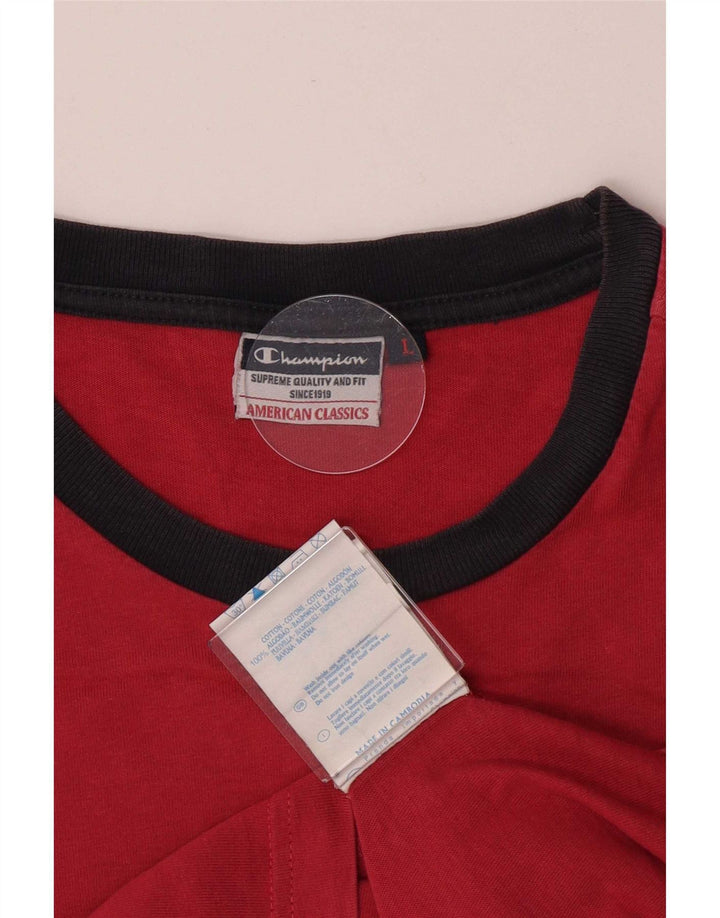 Tricou grafic pentru bărbați Champion Top mare din bumbac roșu