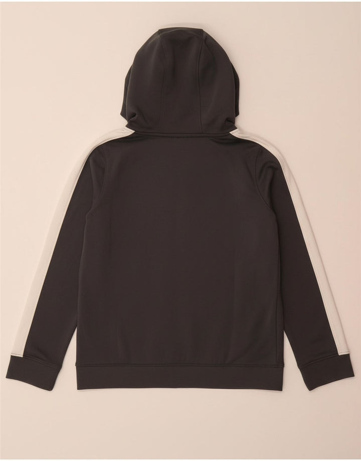 Pulover cu glugă cu fermoar pentru băieți UNDER ARMOUR 9-10 ani, gri mediu, bloc de culoare