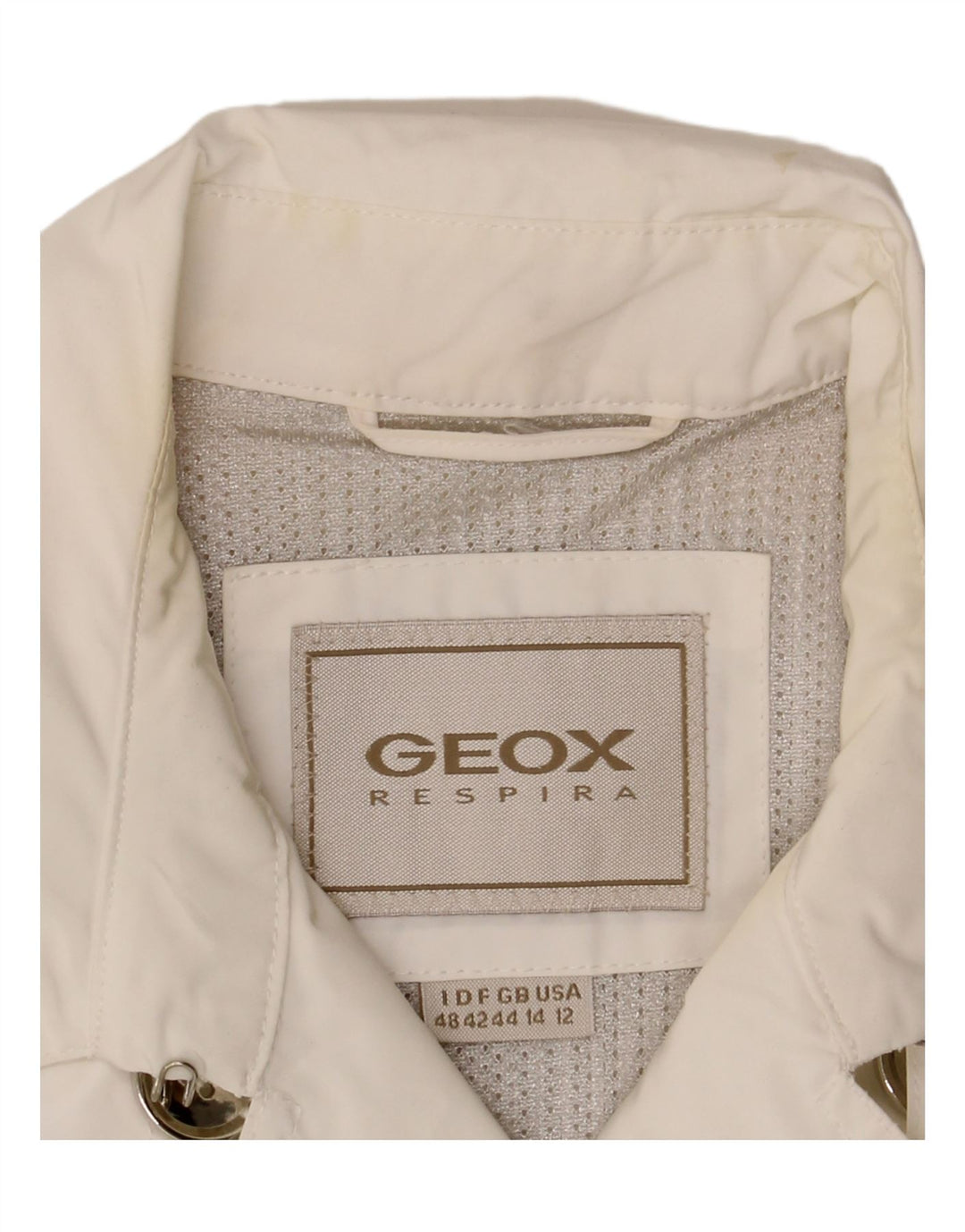Palton Geox Respira pentru femei UK 14, mare, alb, poliester