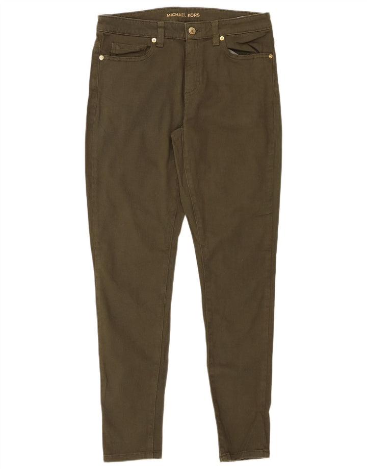 MICHAEL KORS Pantaloni skinny casual pentru femei US 8 Medium W28 L29 Khaki