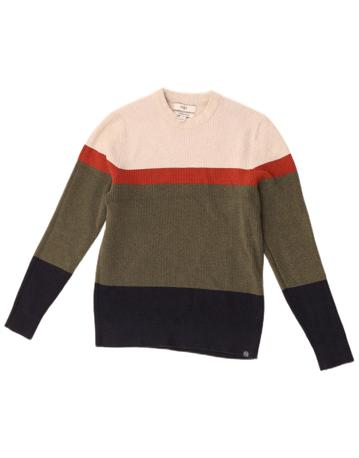 Pulover pentru femei Marks & Spencer cu decolteu triplu UK 10 mic multicolor