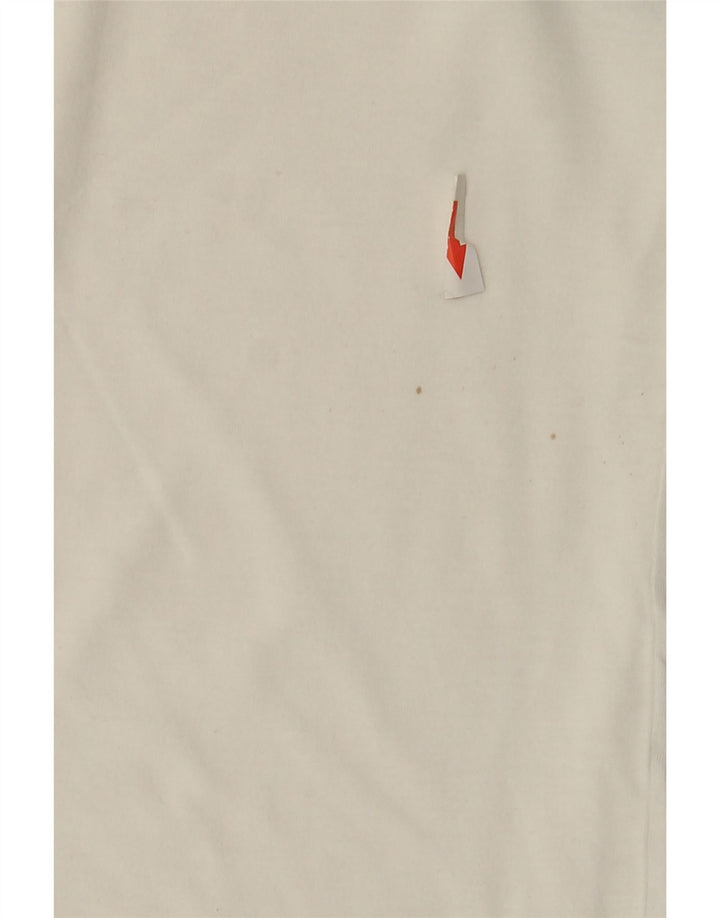 Tricou cu grafic Fila pentru bărbați Top mediu alb din bumbac color bloc