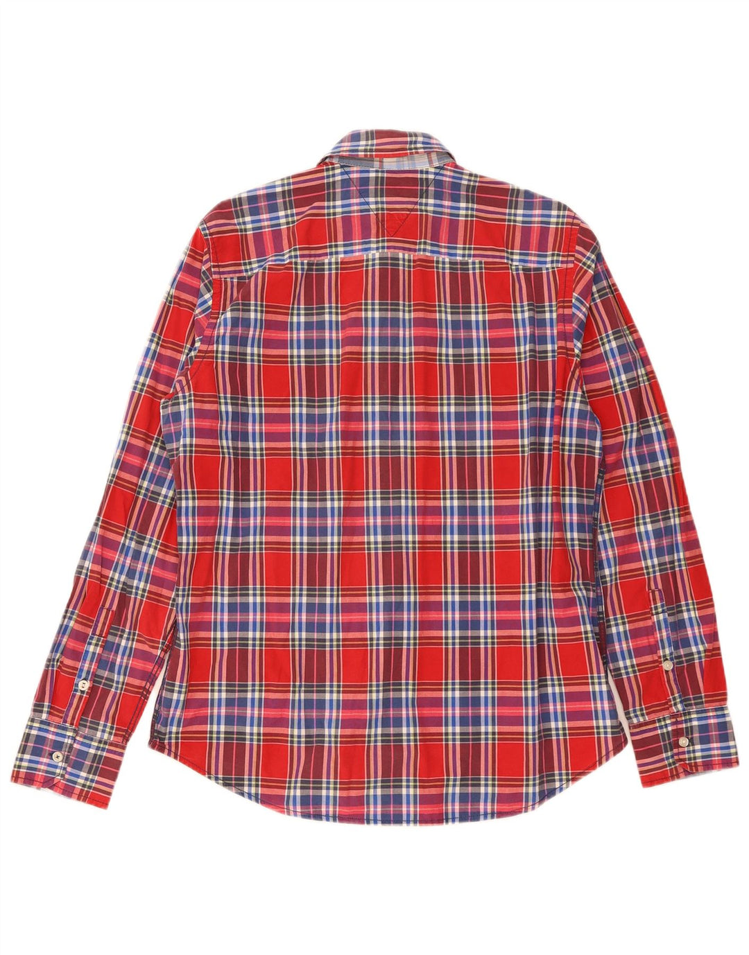 Cămașă pentru bărbați Tommy Hilfiger XL, bumbac carouri roșu
