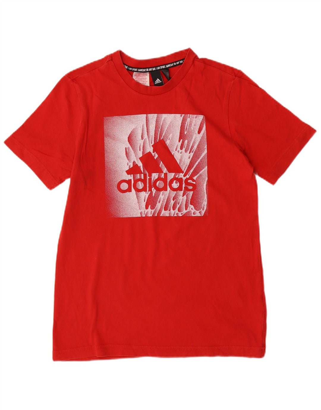 Tricou grafic ADIDAS pentru baieti Top 13-14 ani rosu