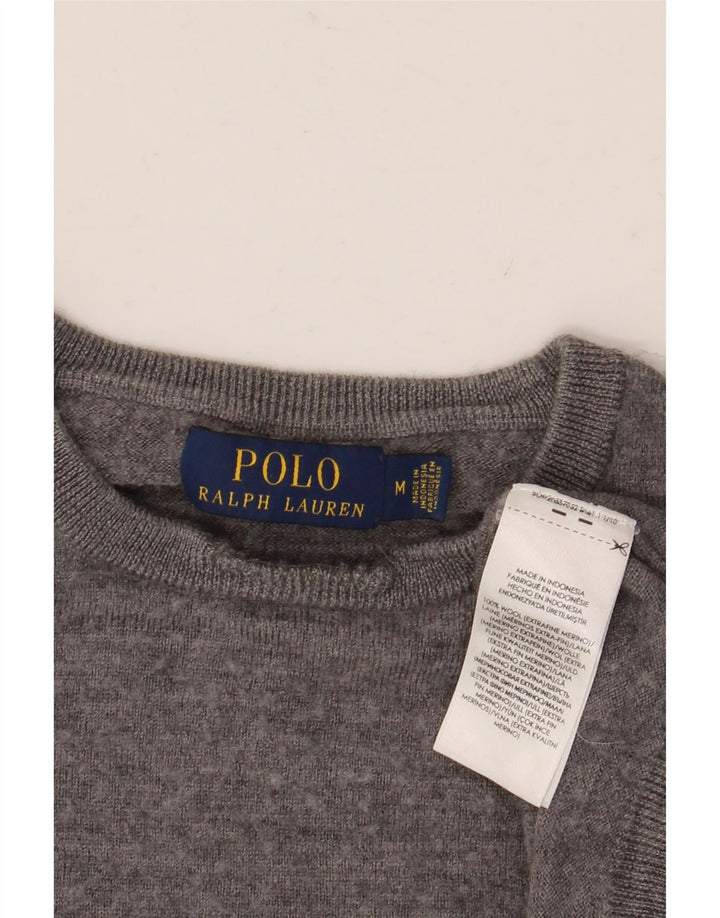 Pulover Polo Ralph Lauren pentru bărbați cu gât crew pulover din lână gri mediu