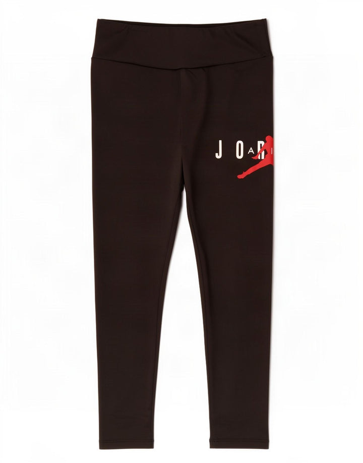 Jambiere grafice pentru fete Jordan 10-11 ani Poliester negru mediu