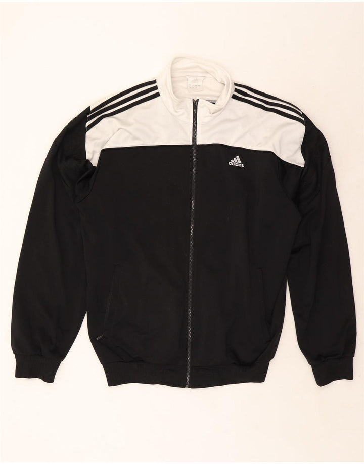 Jachetă de trening Adidas pentru bărbați Marea Britanie 48/50 XL Poliester color bloc negru