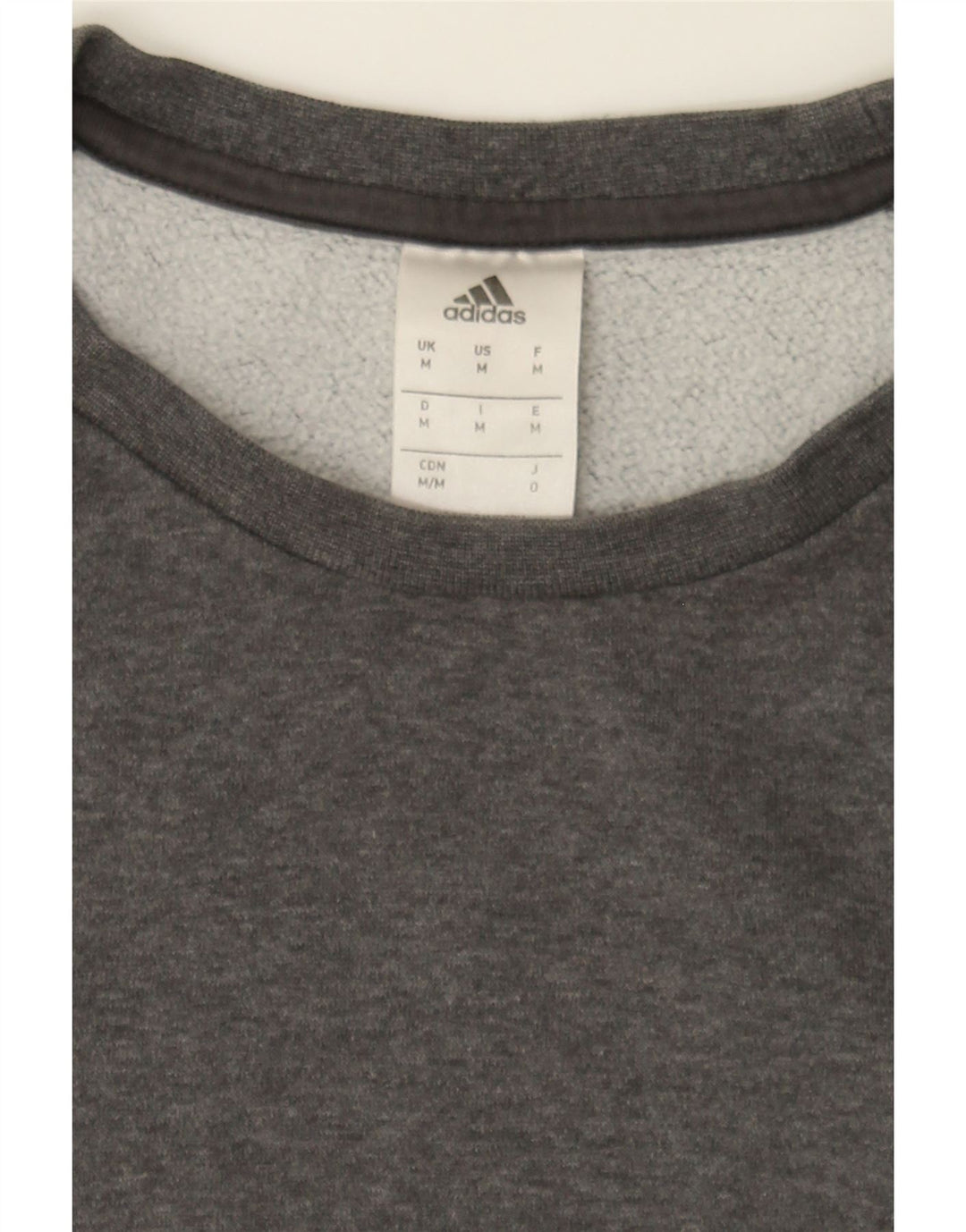 ADIDAS Mens Sweatshirt Jumper Medium Grey Cotton Vintage Adidas and Second-Hand Adidas from Messina Hembry 