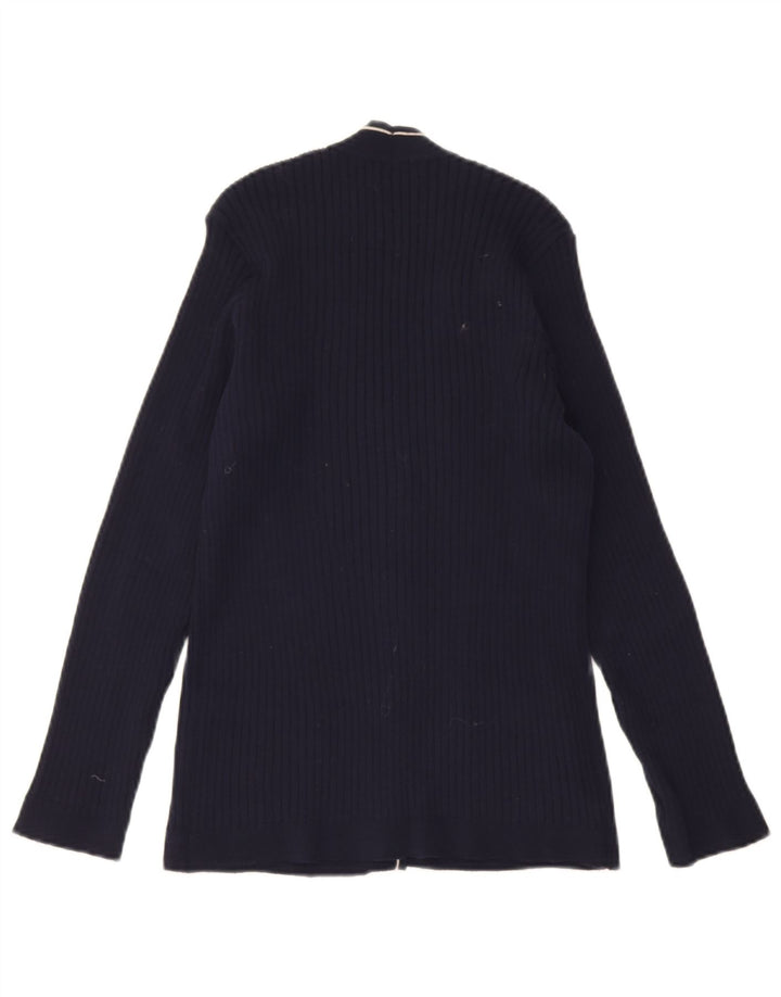 Pulover Cardigan Vintage pentru Damă UK 10 Mic Bleumarin