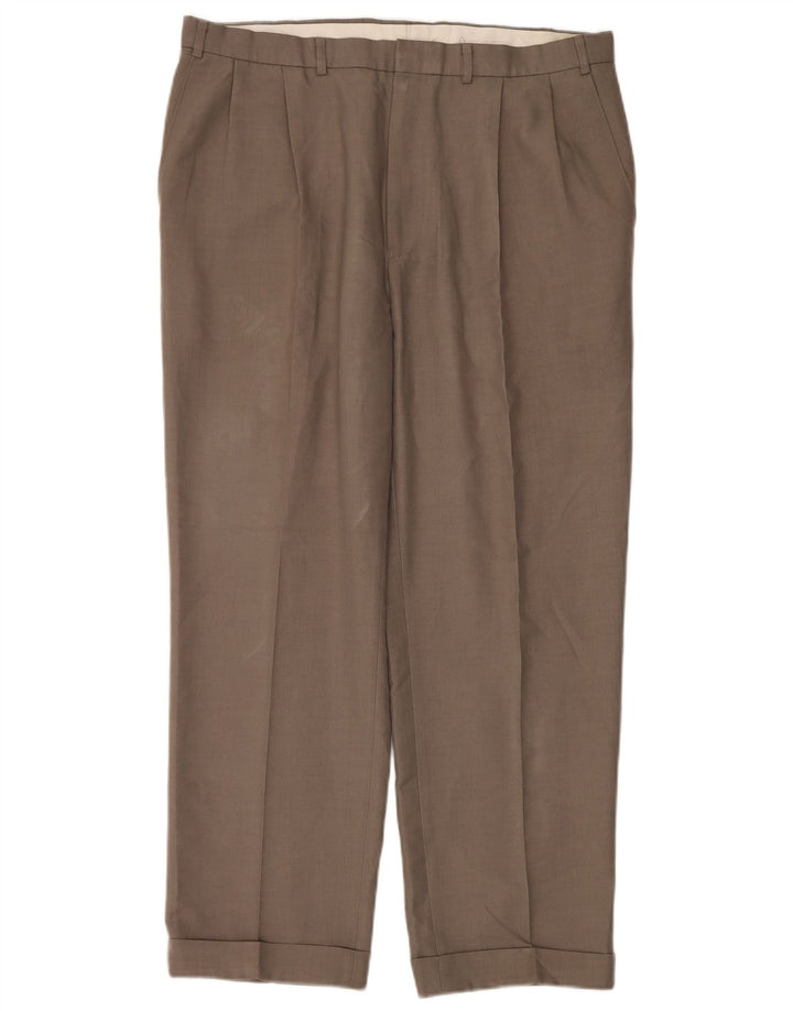 Marks & Spencer Pantaloni casual pentru bărbați St. Michael Pegged W38 L29 maro