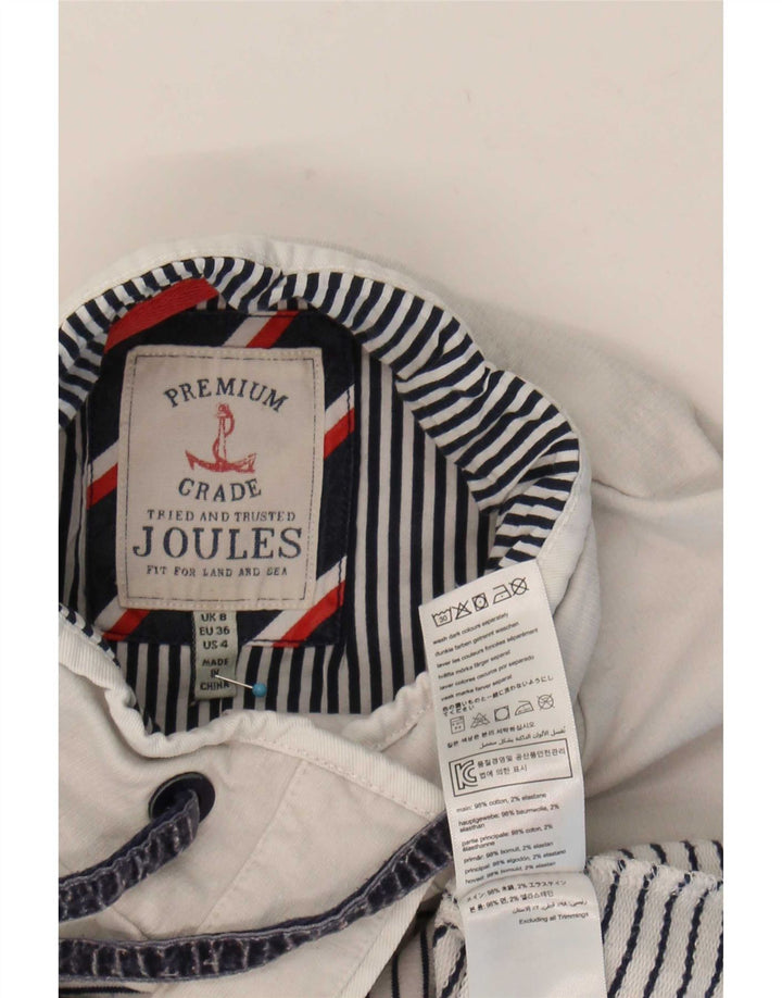 Pulover pentru damă Joules cu gât cu nasturi Jumper UK 8 Bumbac cu dungi albe mici