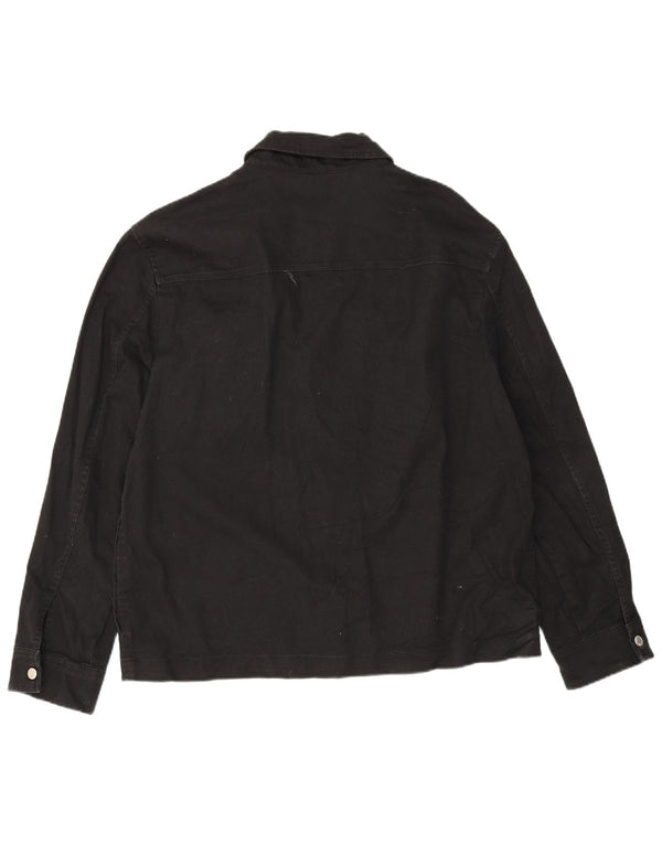 Bomber pentru bărbați Zara UK 42 XL bumbac negru