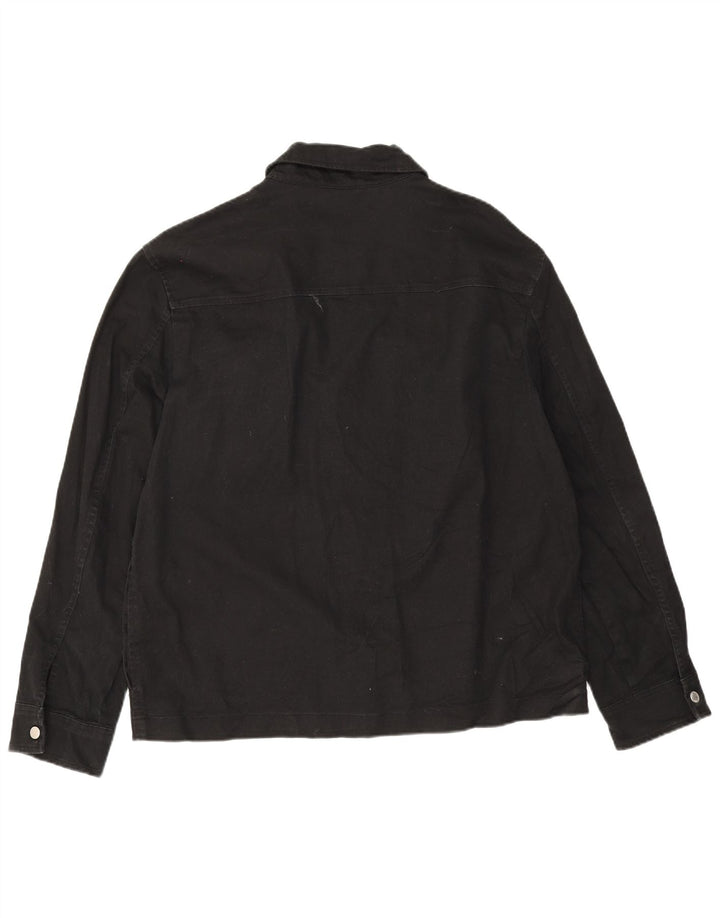 Bomber pentru bărbați Zara UK 42 XL bumbac negru
