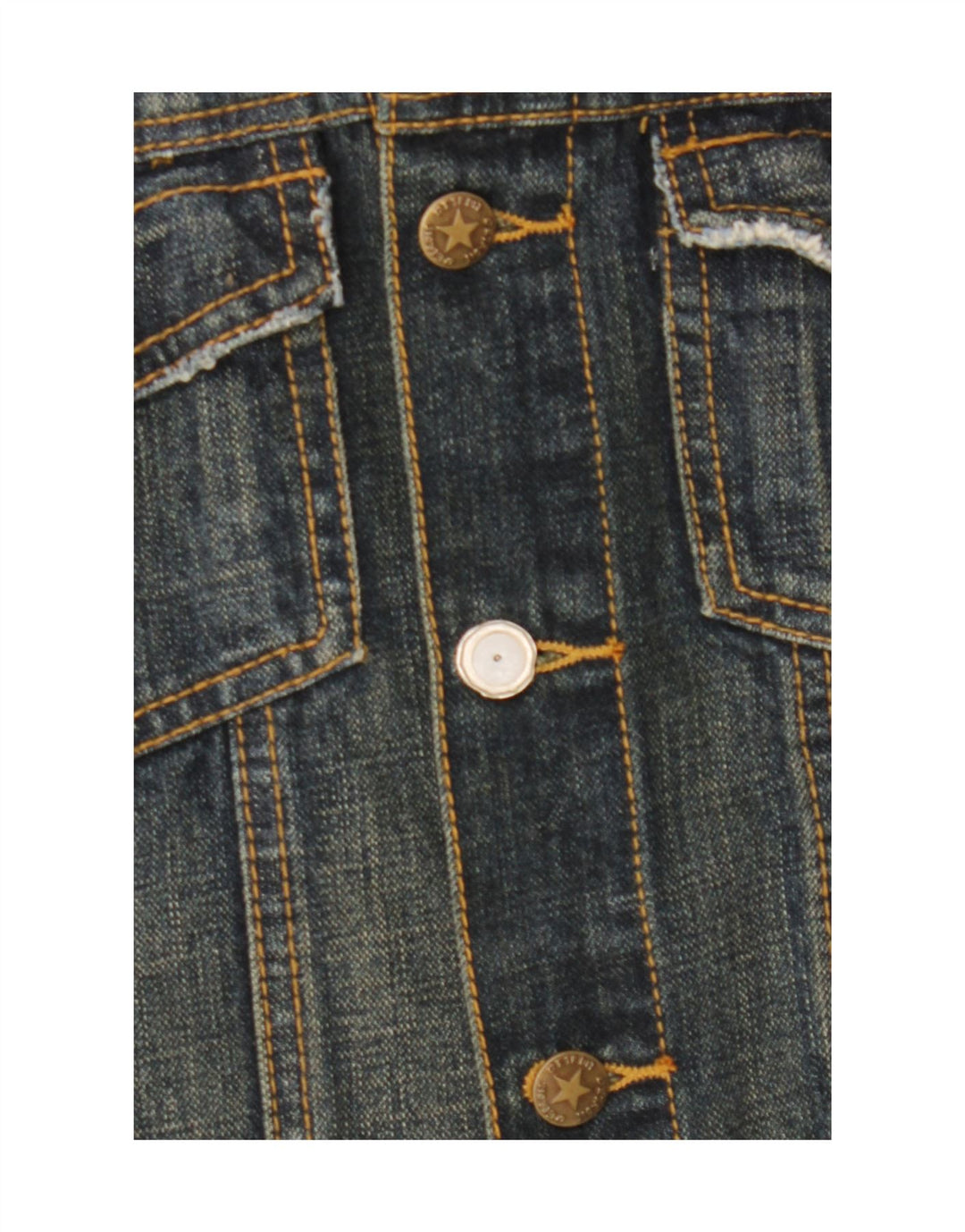 COLOURS OF THE WORLD Womens Denim Jacket IT 42 Medium Navy Blue Vintage Colours Of The World and Second-Hand Colours Of The World from Messina Hembry 