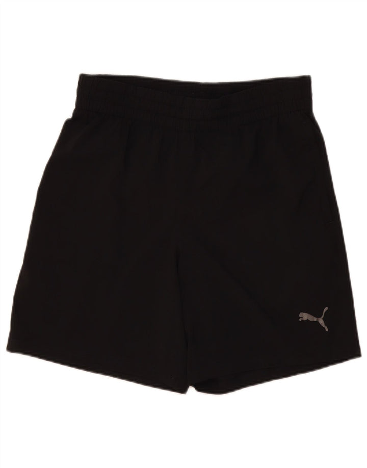 Pantaloni scurti sport Puma pentru bărbați, poliester negru mic